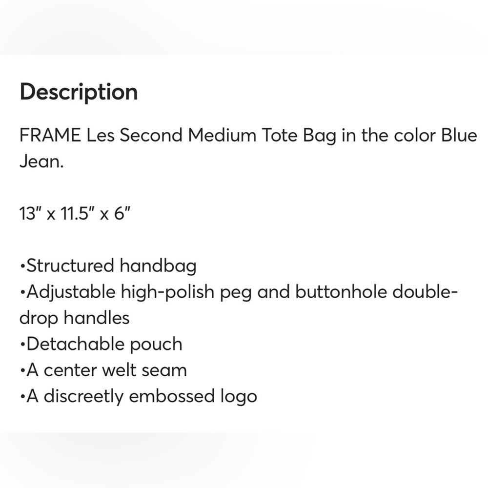 FRAME Les Second Medium Suede Tote - Picture 15 of 15